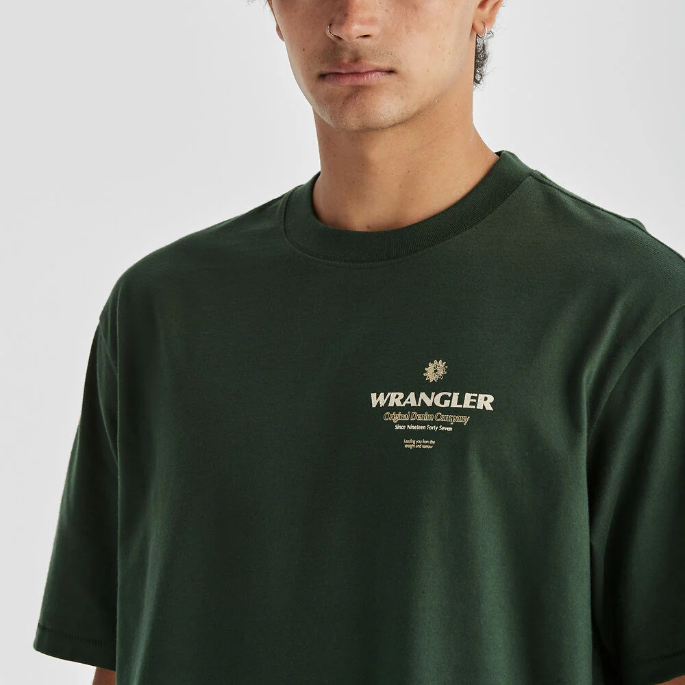 WRANGLER Kicks Slacker Tee - Mountain Green - Image 2